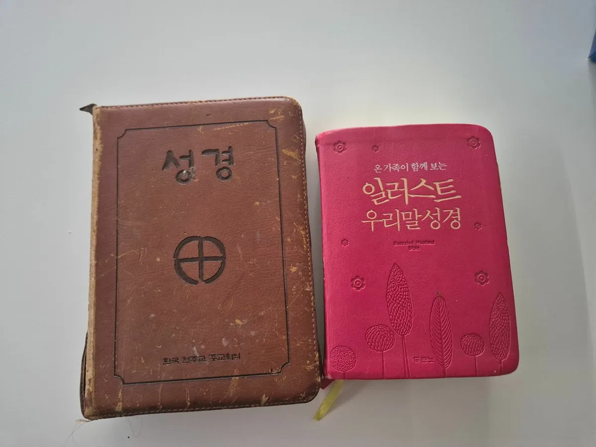 2 Korean catolic bibles - Image 1