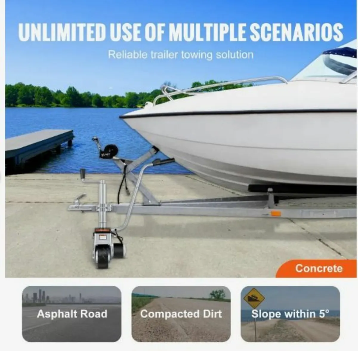 Electric Trailer Dolly, 2268 kg Towing Capacity - Image 4