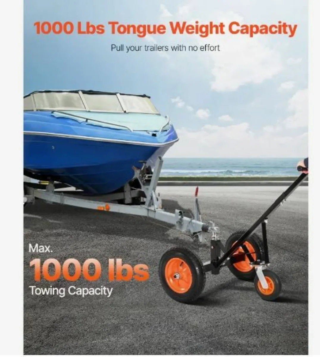1000lbs Trailer Dolly 16.7 and 22 in Adjustable - Image 1