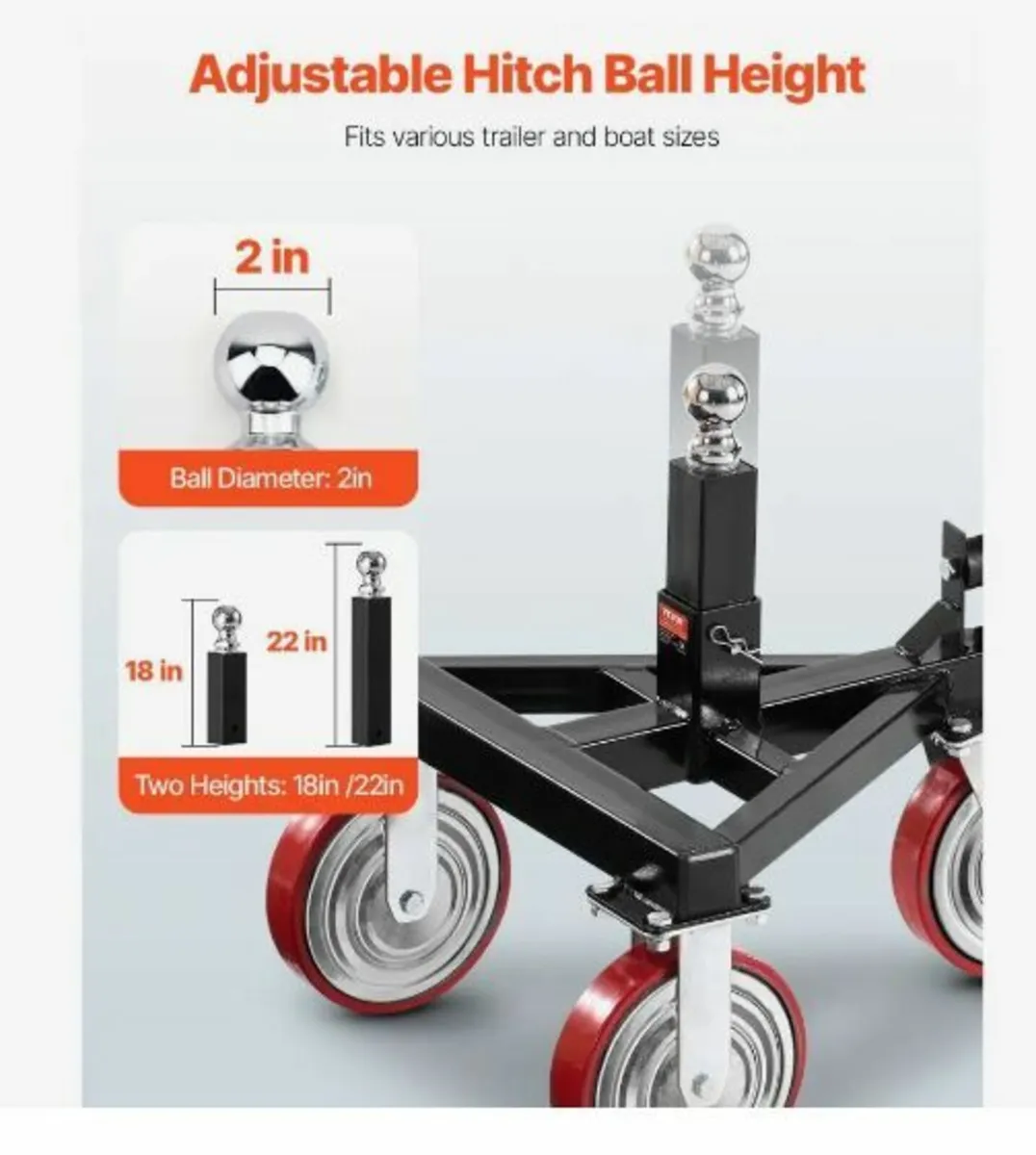 Trailer Dolly 3500lbs Tongue Weight Capacity - Image 3