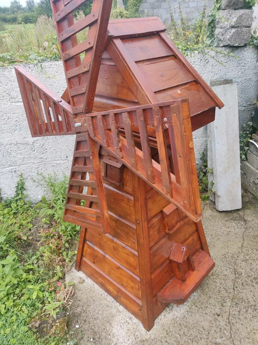 Hand built wooden windmill - Image 2