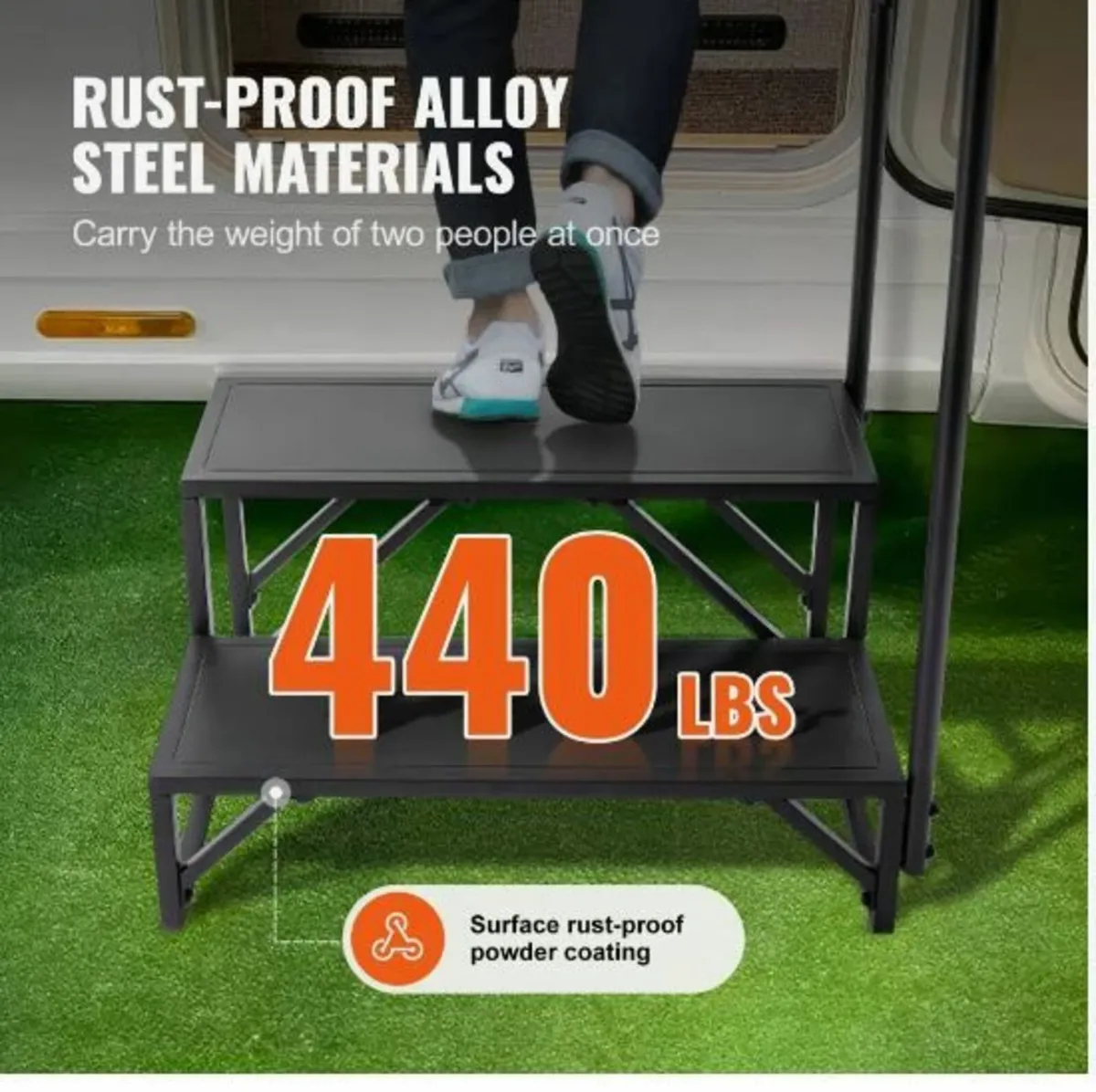 RV Steps, 2-Step RV Stairs, 440 - Image 2
