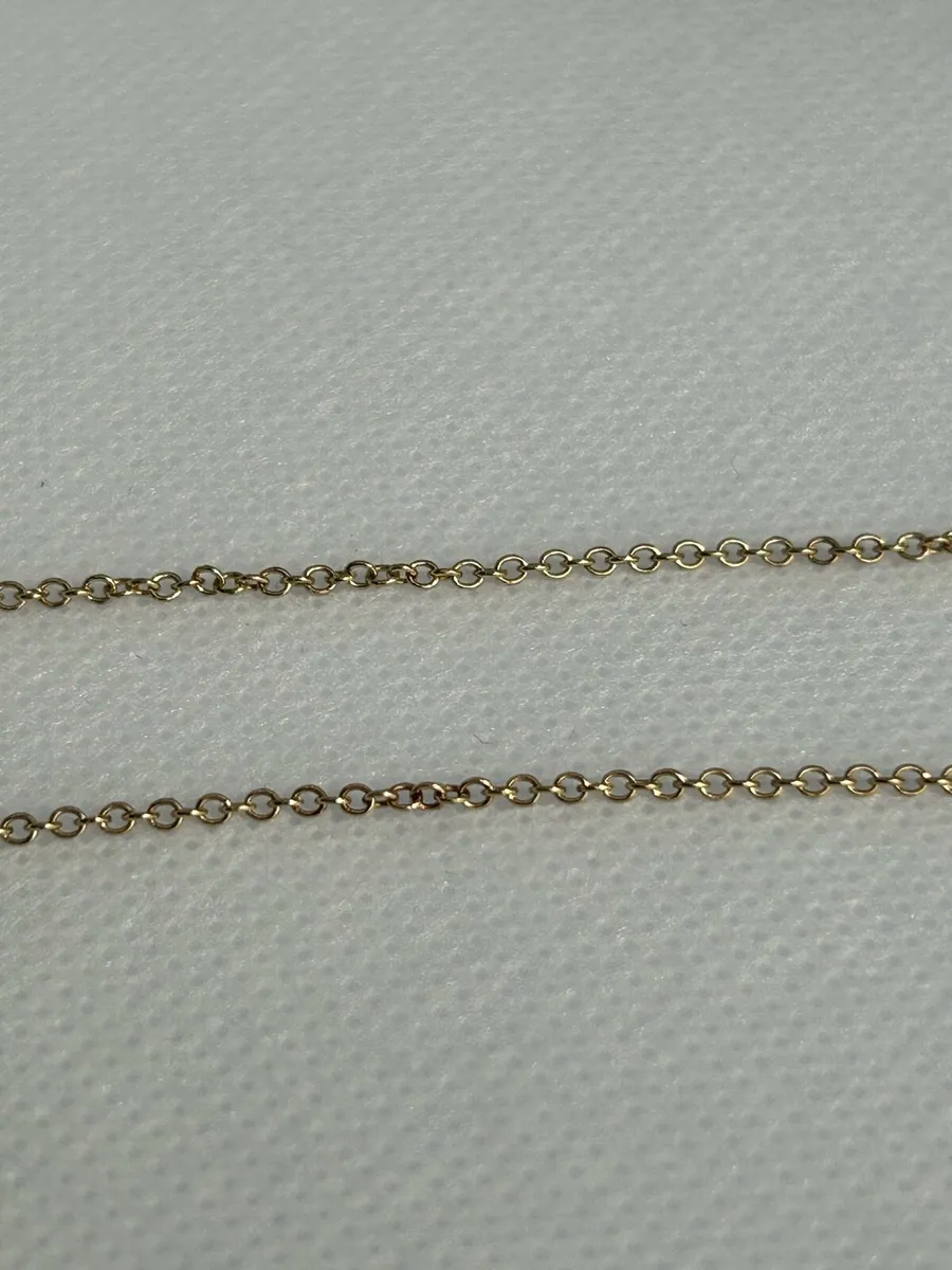 9ct gold 16/18 inch necklace - Image 3