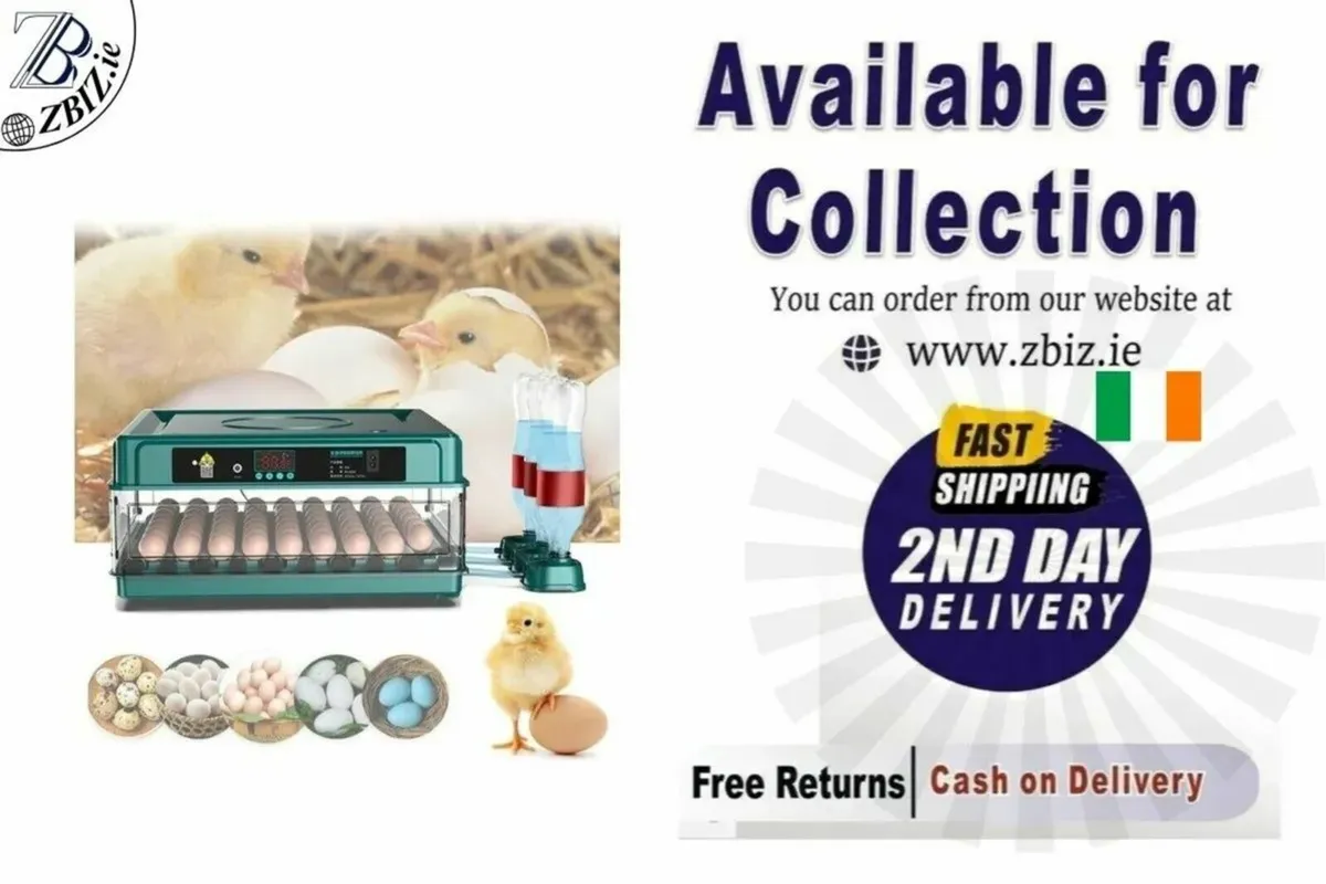 36 Egg Incubator with Drawers Automatic - Image 1