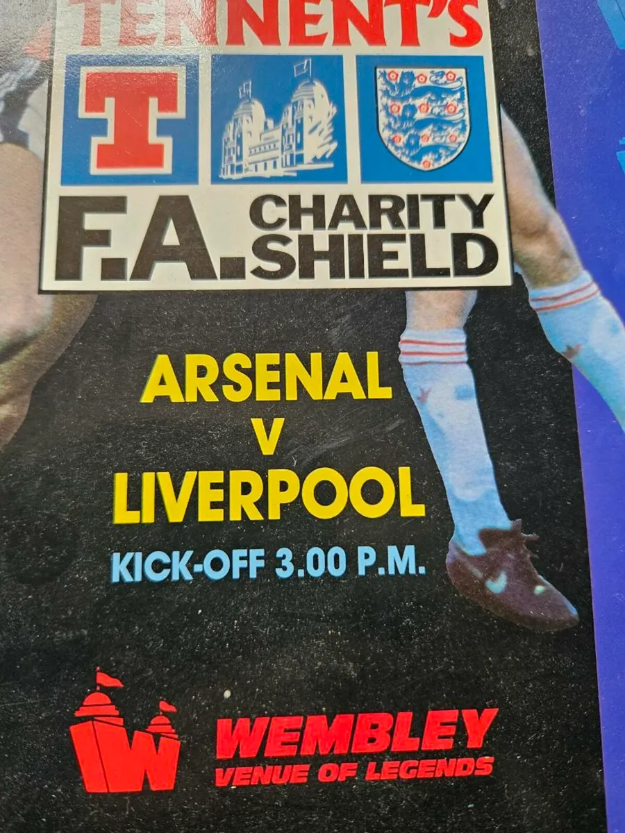 Arsenal vintage Liverpool Football Programme 1989 - Image 2