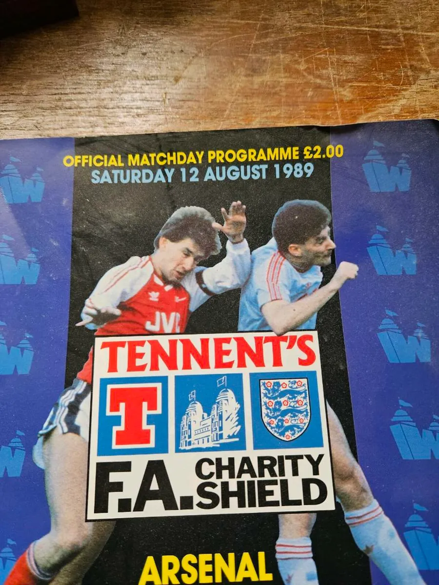 Arsenal vintage Liverpool Football Programme 1989 - Image 3