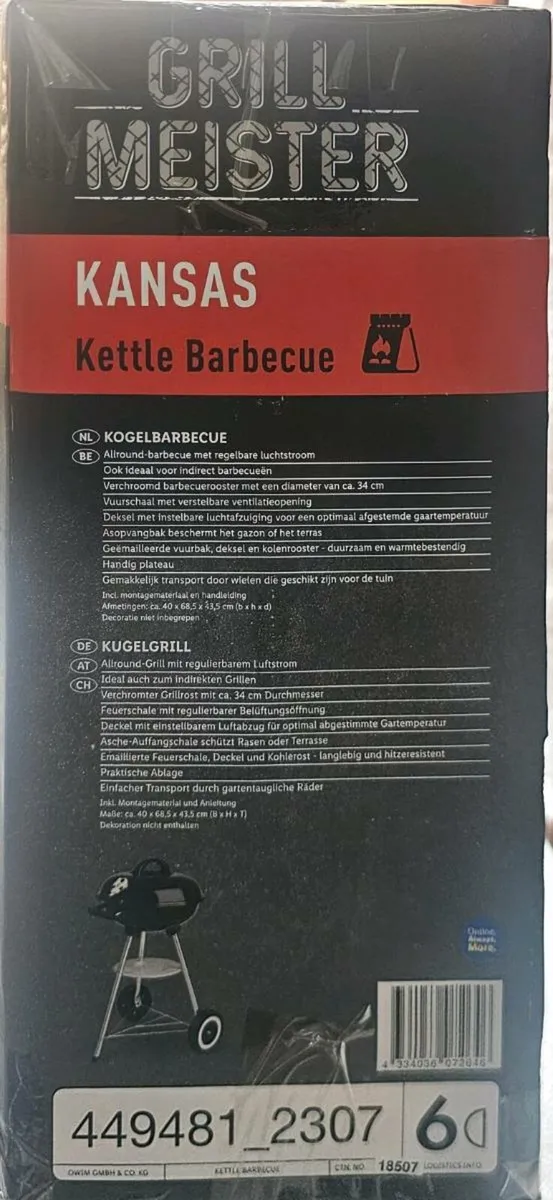 Baebecue Grill Meister Kansas Kettle Brand New. - Image 3