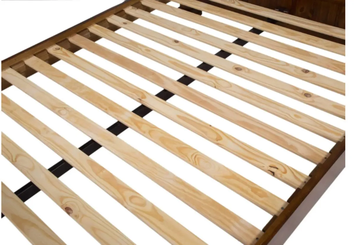 King size plus, solid mahogany bed frame - Image 2