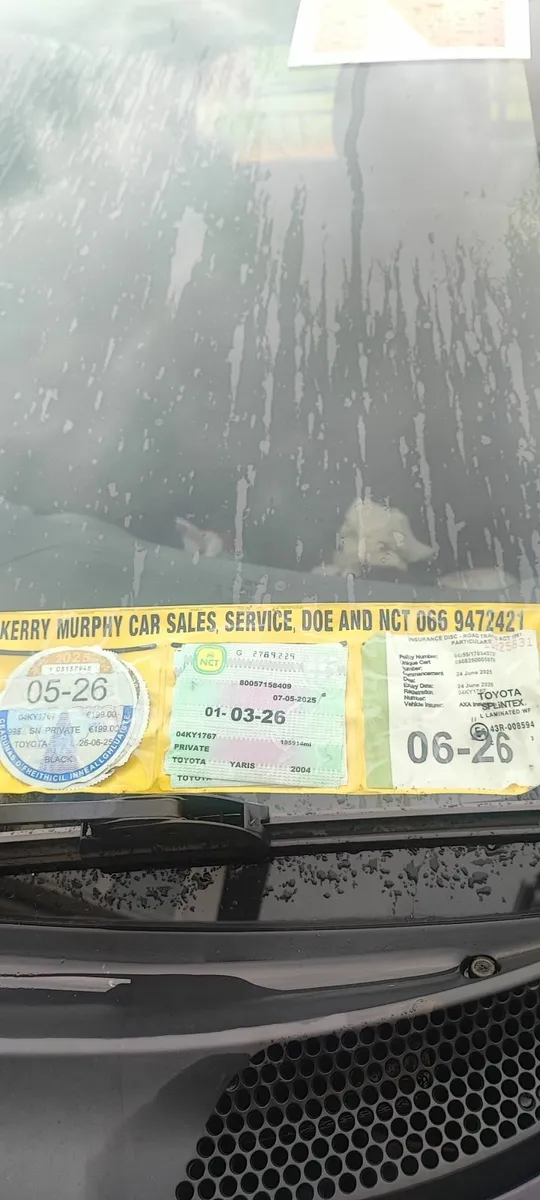 Toyota Yaris 2004, NCT 03/26, Taxed 05/26 - Image 2