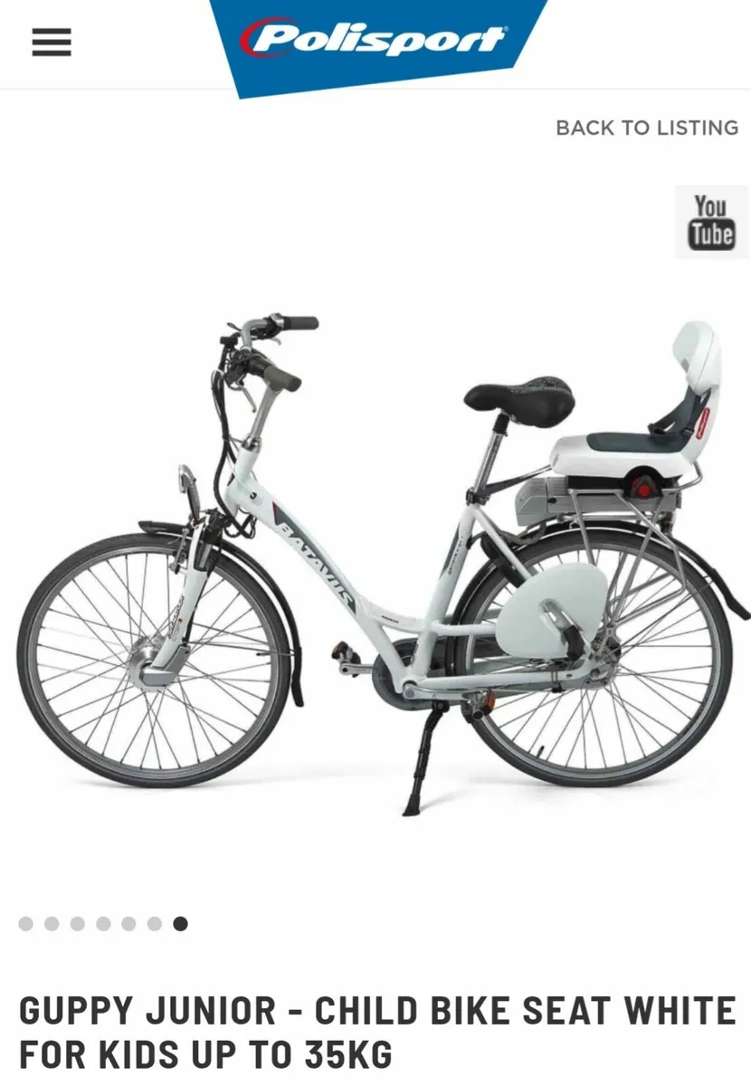 Polisport Guppy bike seat - Image 2