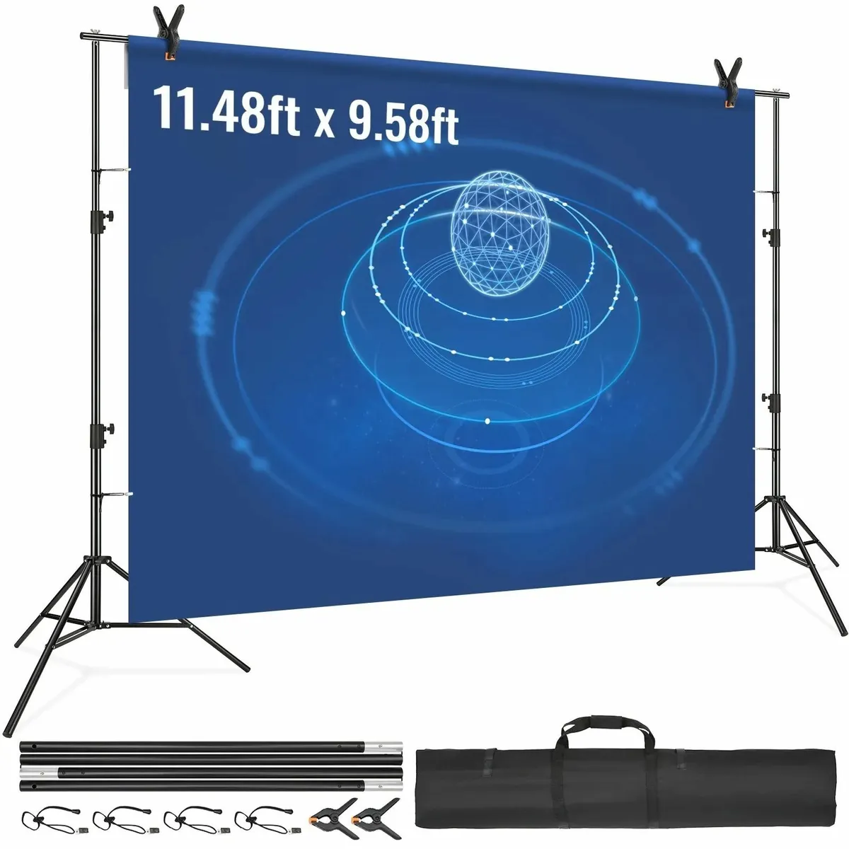 Heavy Duty Backdrop Stand, Height Adjustable Phot - Image 1