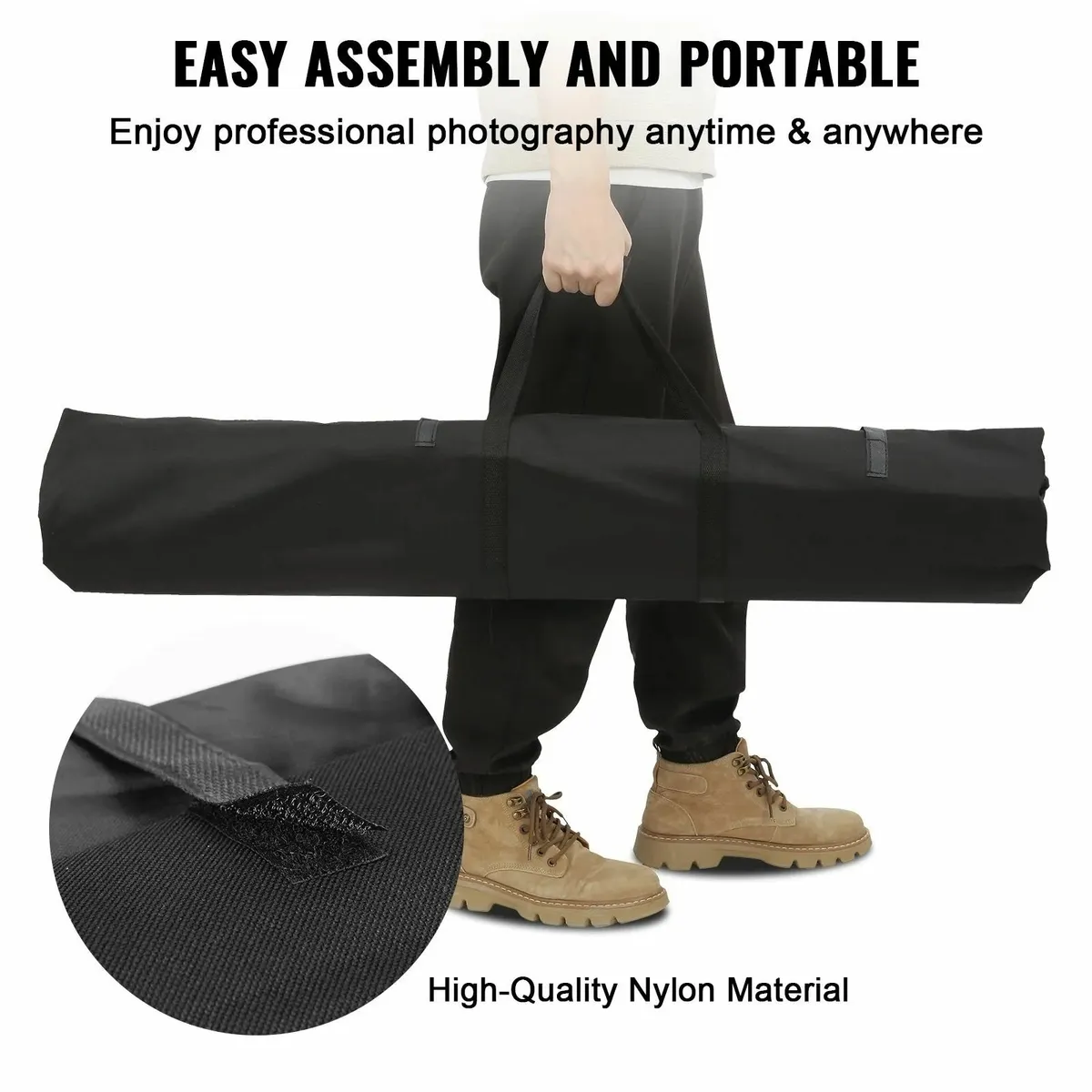 Heavy Duty Backdrop Stand, Height Adjustable Phot - Image 2