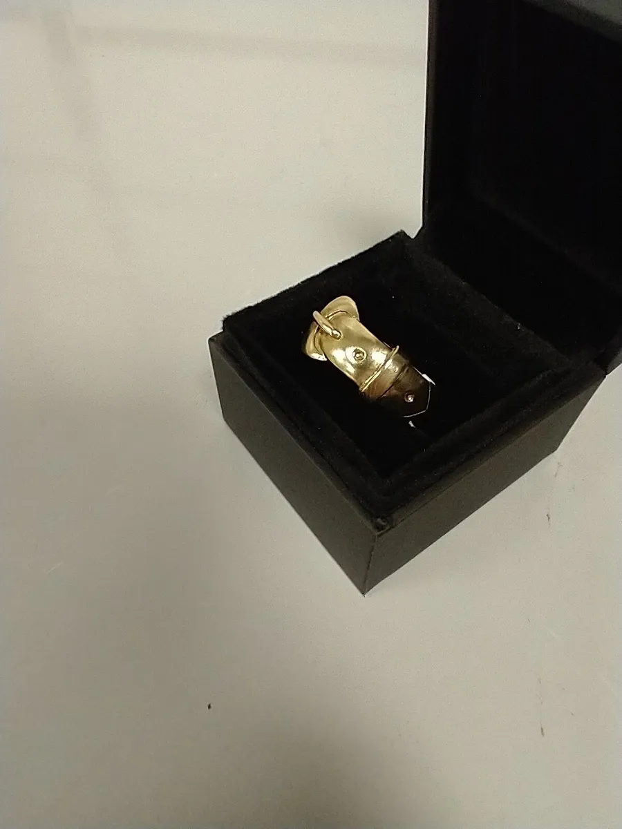 9ct Gold Buckle Ring 9k - Image 2