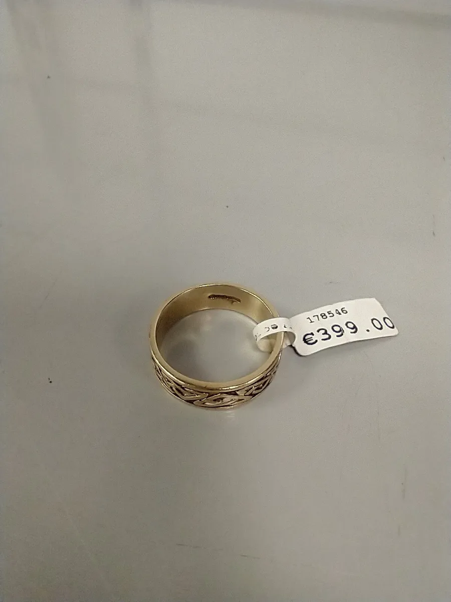 9ct Gold Celtic Ring 9k - Image 3