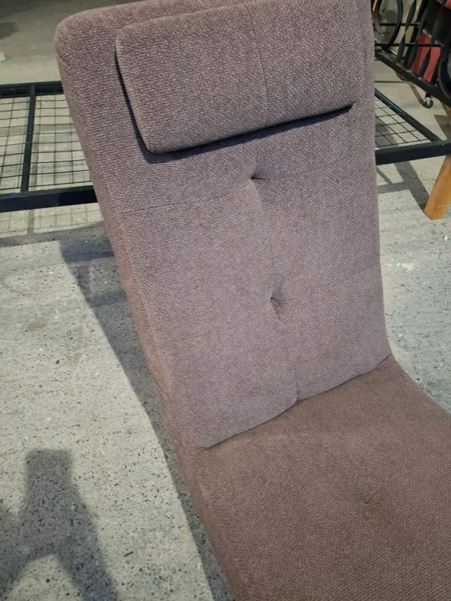 Brown Chaise Lounge Chair (DELIVERY) - Image 3