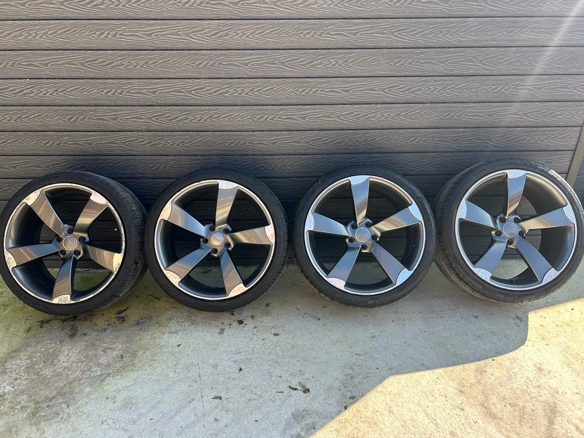 20” GENUINE AUDI TTRS ALLOY WHEELS & TYRES - Image 2