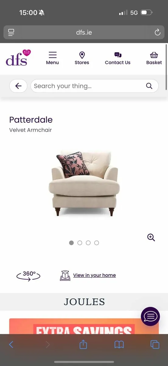 2 Patterdale Armchairs DFS (NEW NEVER USED) - Image 1