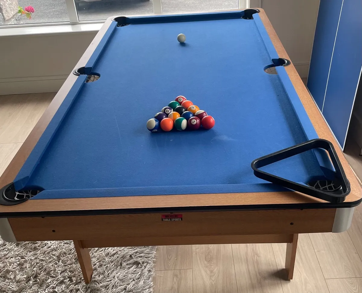 6ft folding pool table &  table tennis top 3 in 1 - Image 2