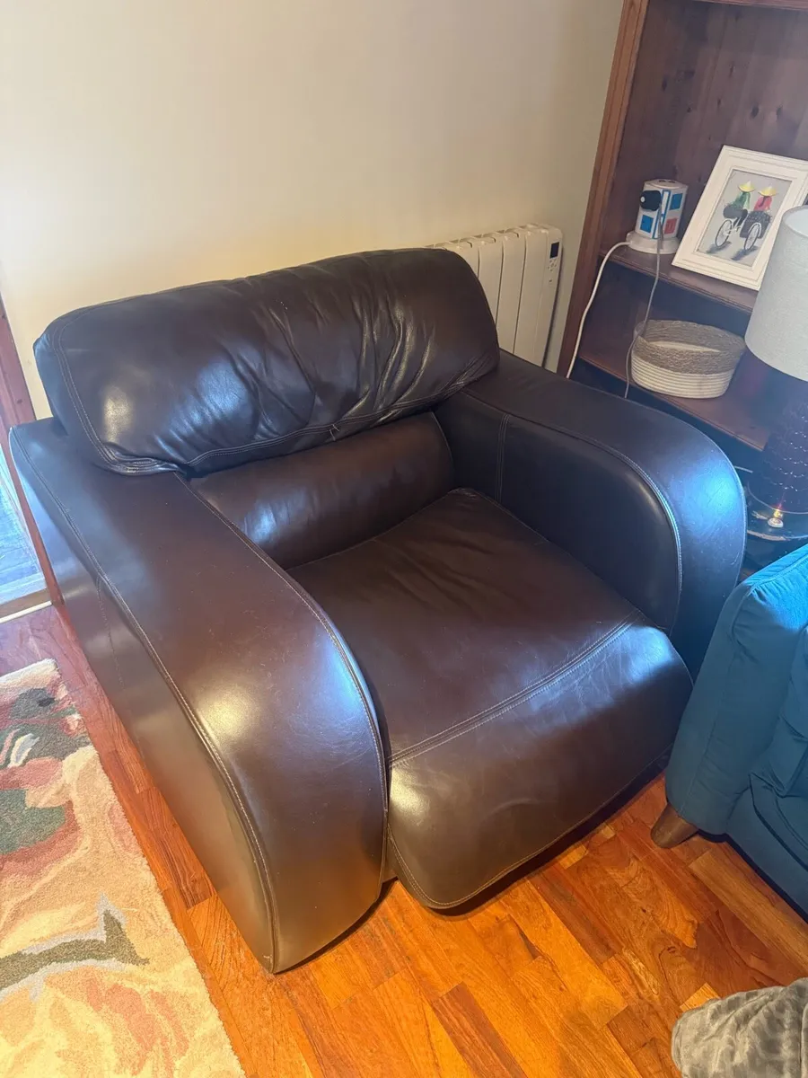Leather Couch Set - Image 2