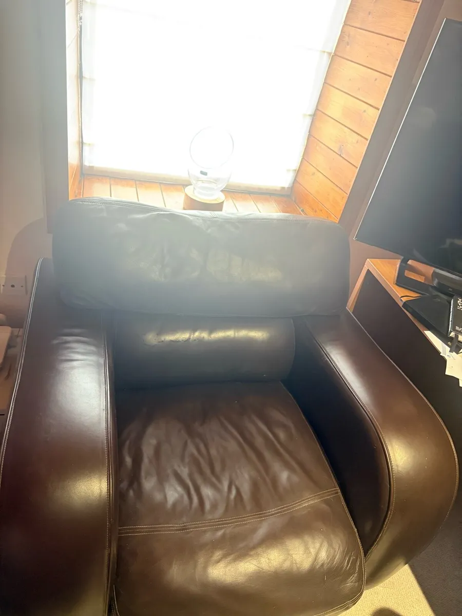 Leather Couch Set - Image 3