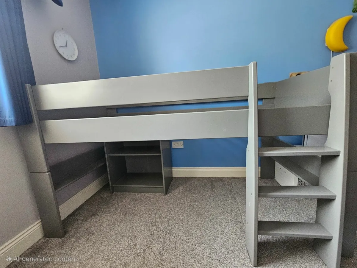Mid-Sleeper Bed with Tent - Image 2