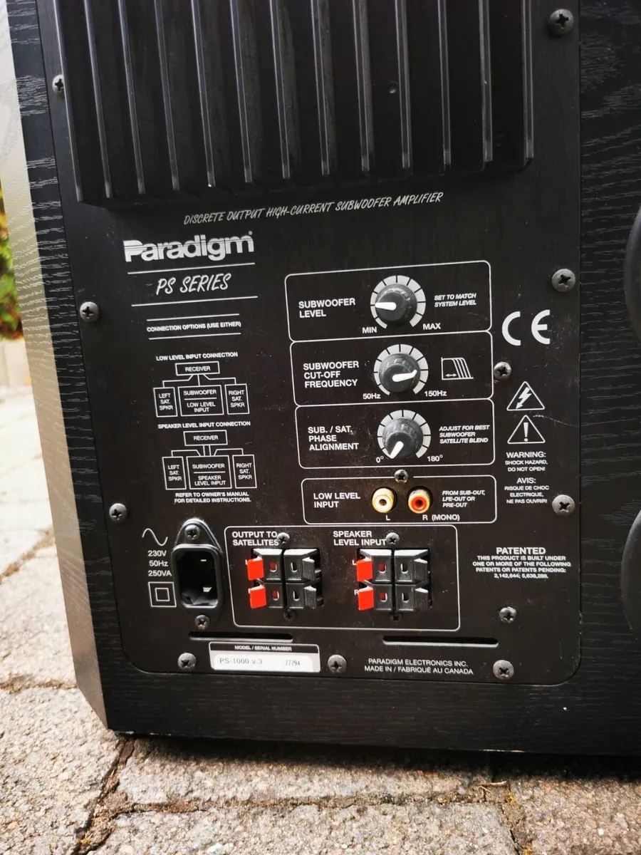 Paradigm PSeries Subwoofer - Massive Bass - Heavy - Image 1