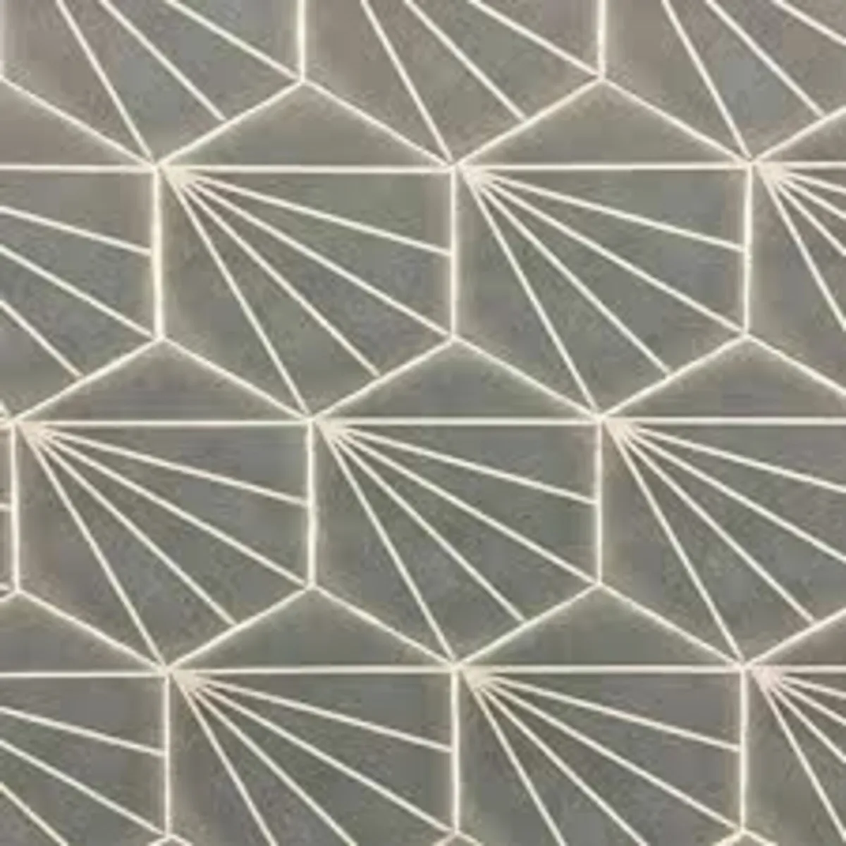Tileshack - Palm-Stripe Grey Pattern Tile Special! - Image 2