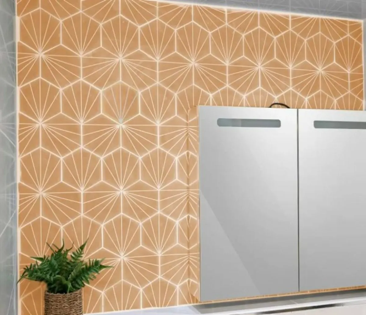 Tileshack - Palm Stripe Mustard Tile Special! - Image 1