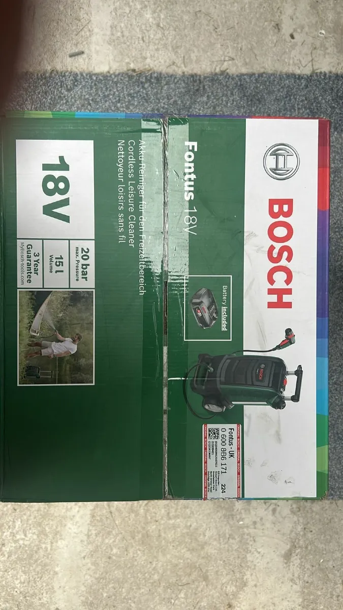 New 15L Bosch Fontus 18V Cordless Cleaner - Image 2