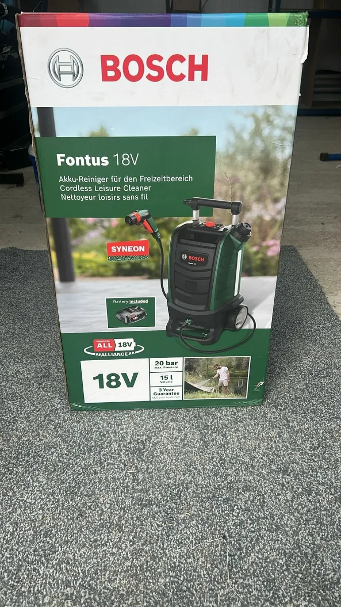 New 15L Bosch Fontus 18V Cordless Cleaner - Image 1