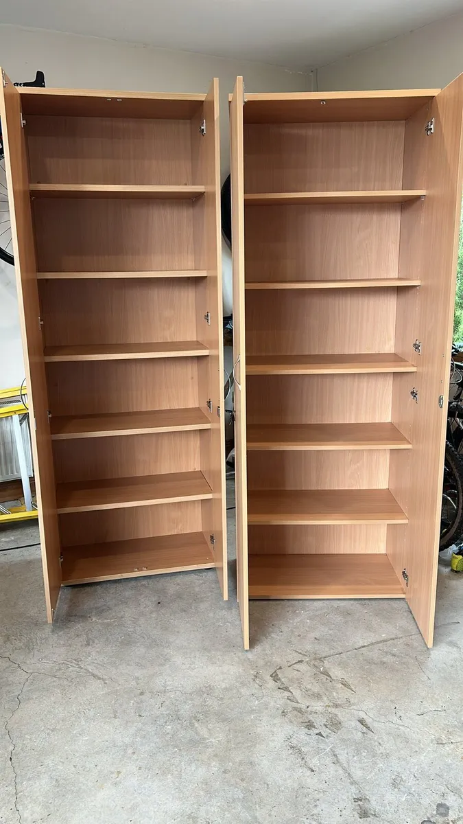 For Sale: 3 Extra-High Lockable Office Cabinets. - Image 4