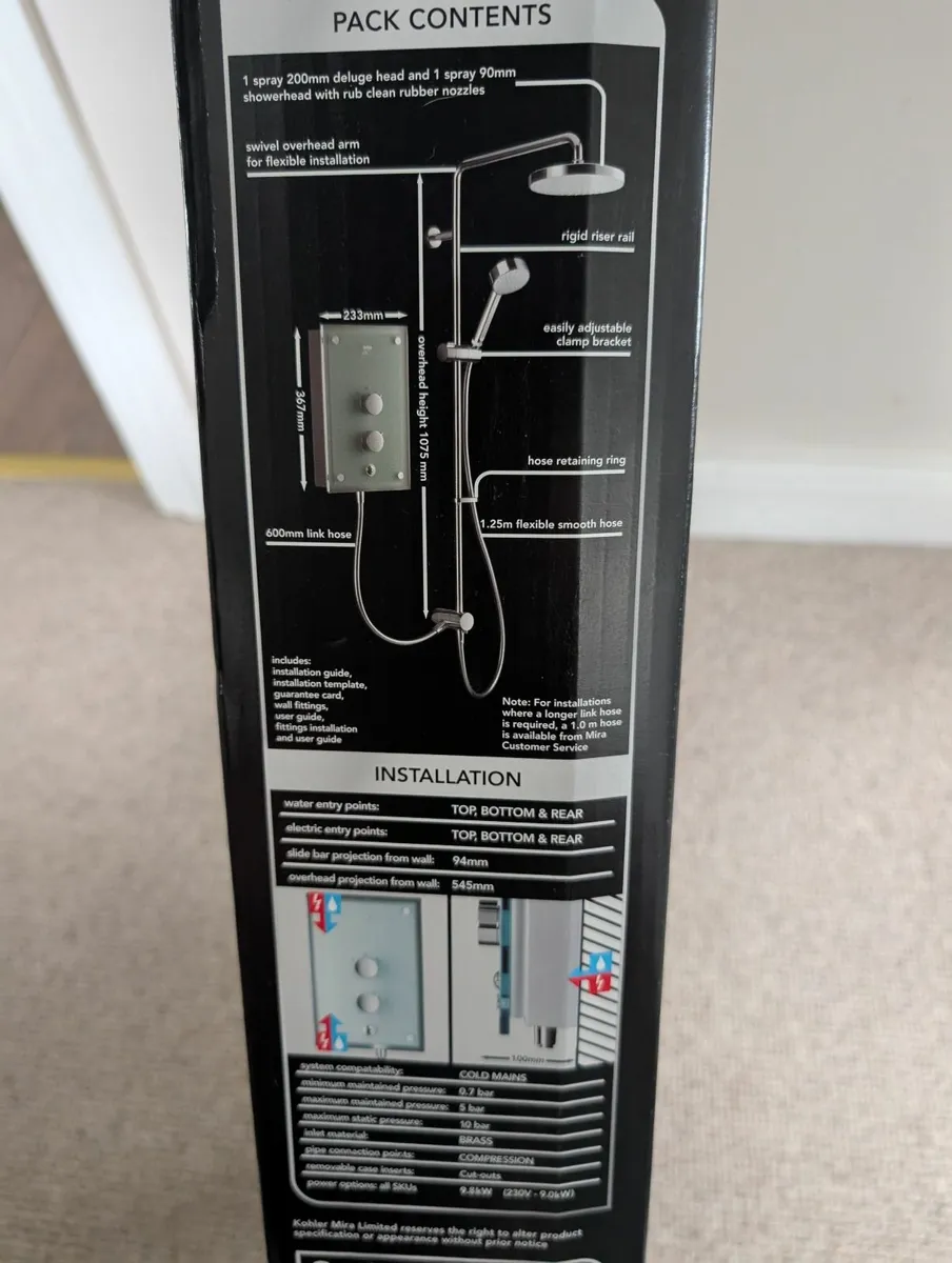 Mira Azora Dual Electric Shower - Image 2