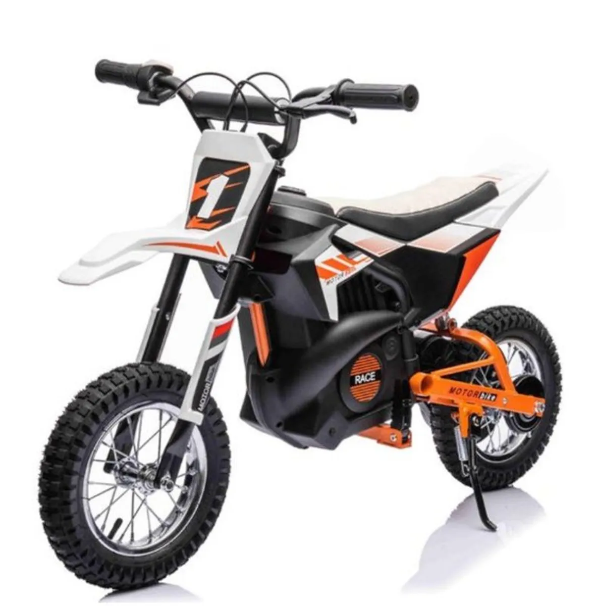 Dirt Race Scrambler 24V Electric Ride On Motorbike Orange - Image 1