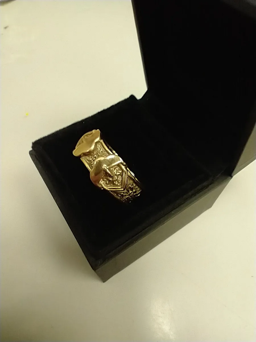 9ct Gold Buckle Ring 9k - Image 2