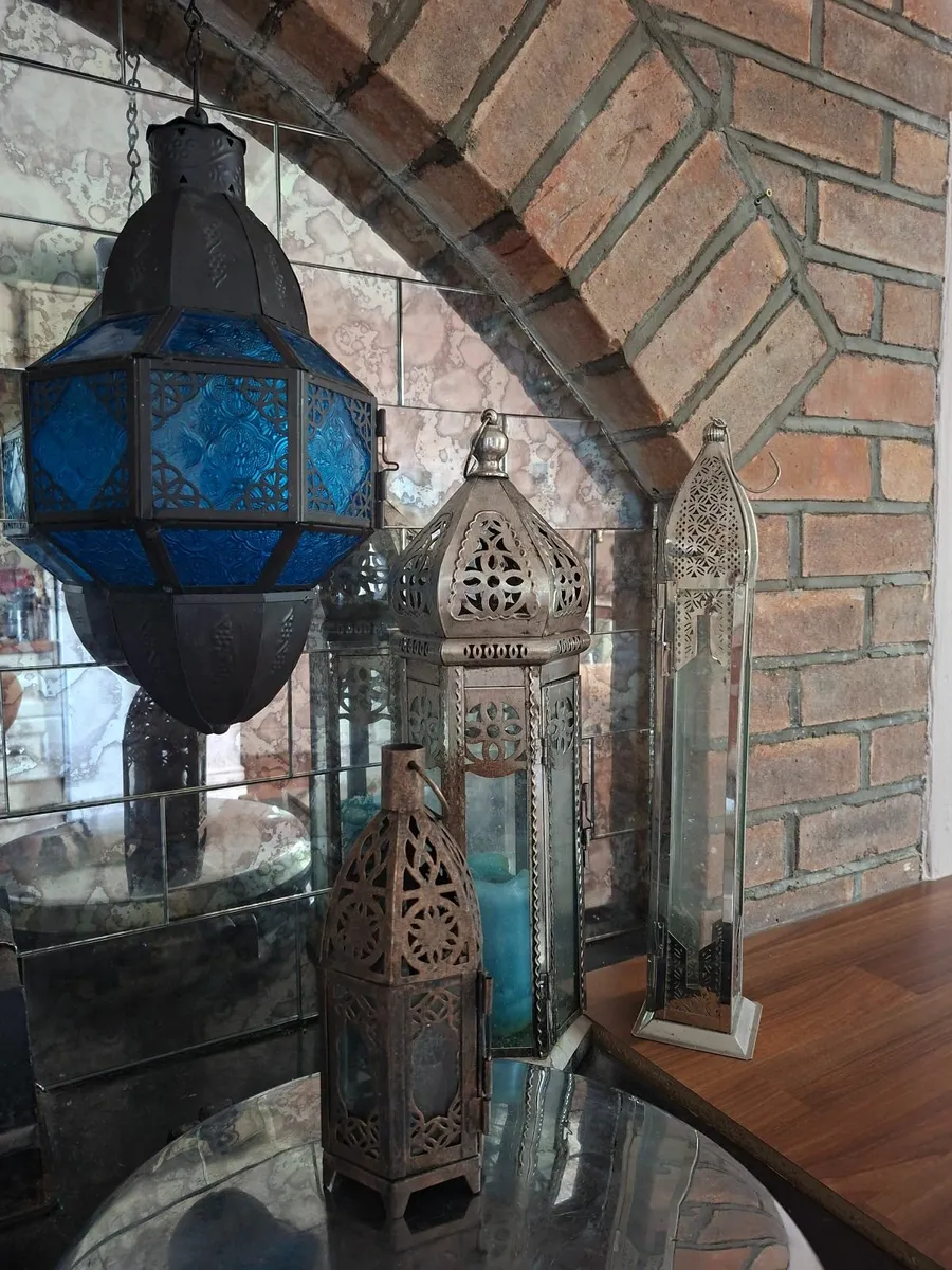 Set of 4 Moroccan Lanterns - Image 2