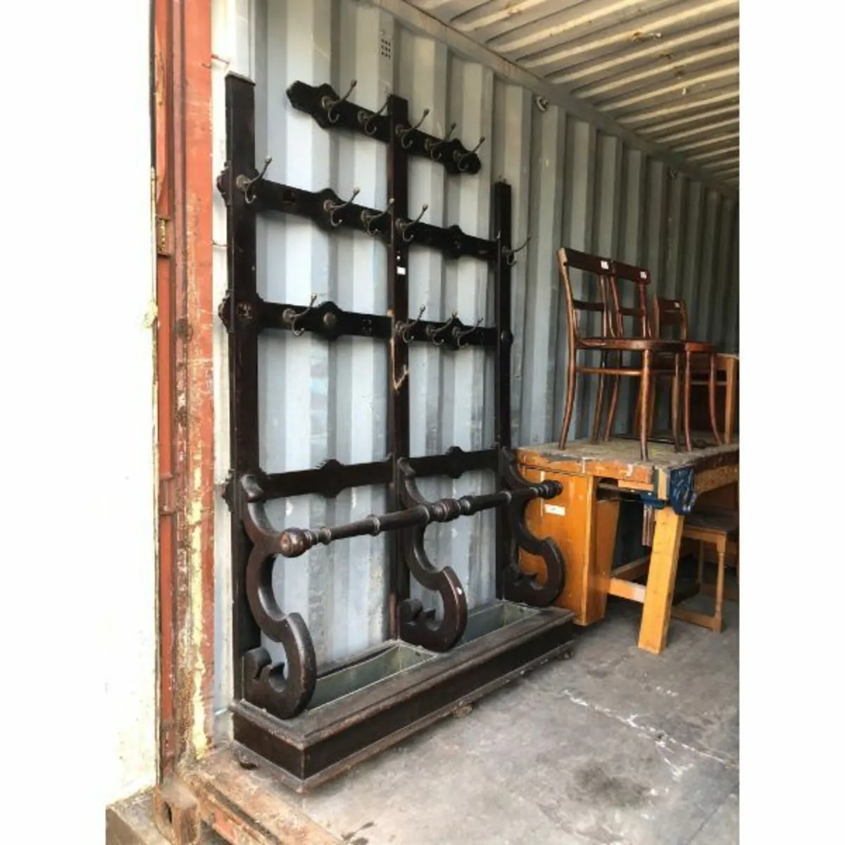 Teak Coat and Umbrella Stand – KAS180 - Image 2