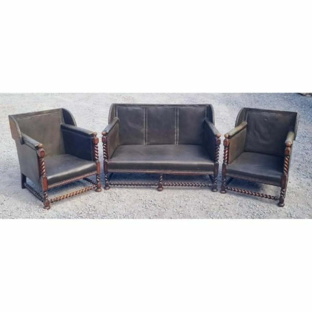 Three Piece Leather Suite KAS587 - Image 1