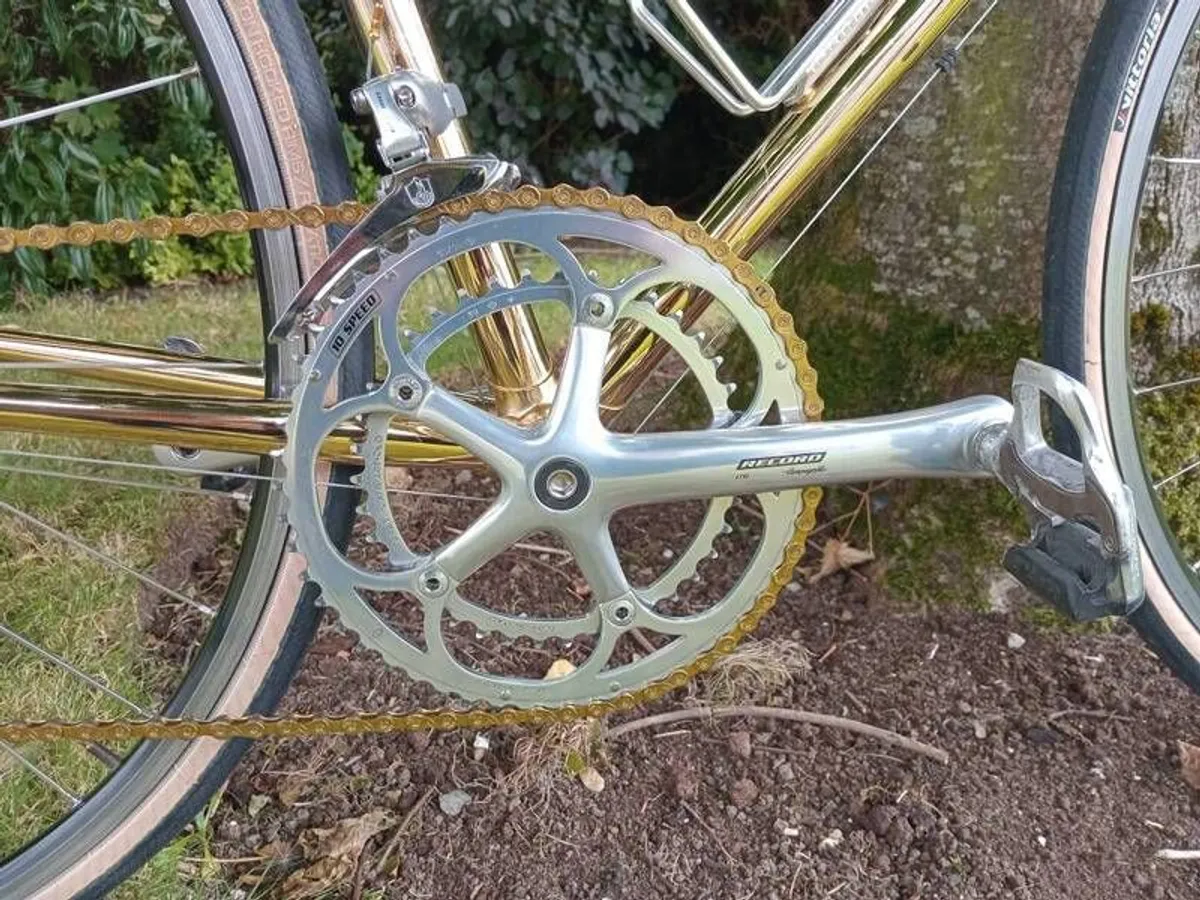 Gold Gianni Motta 58cm ctc, Campy Record 10 sp, 9.7 kg - Image 2