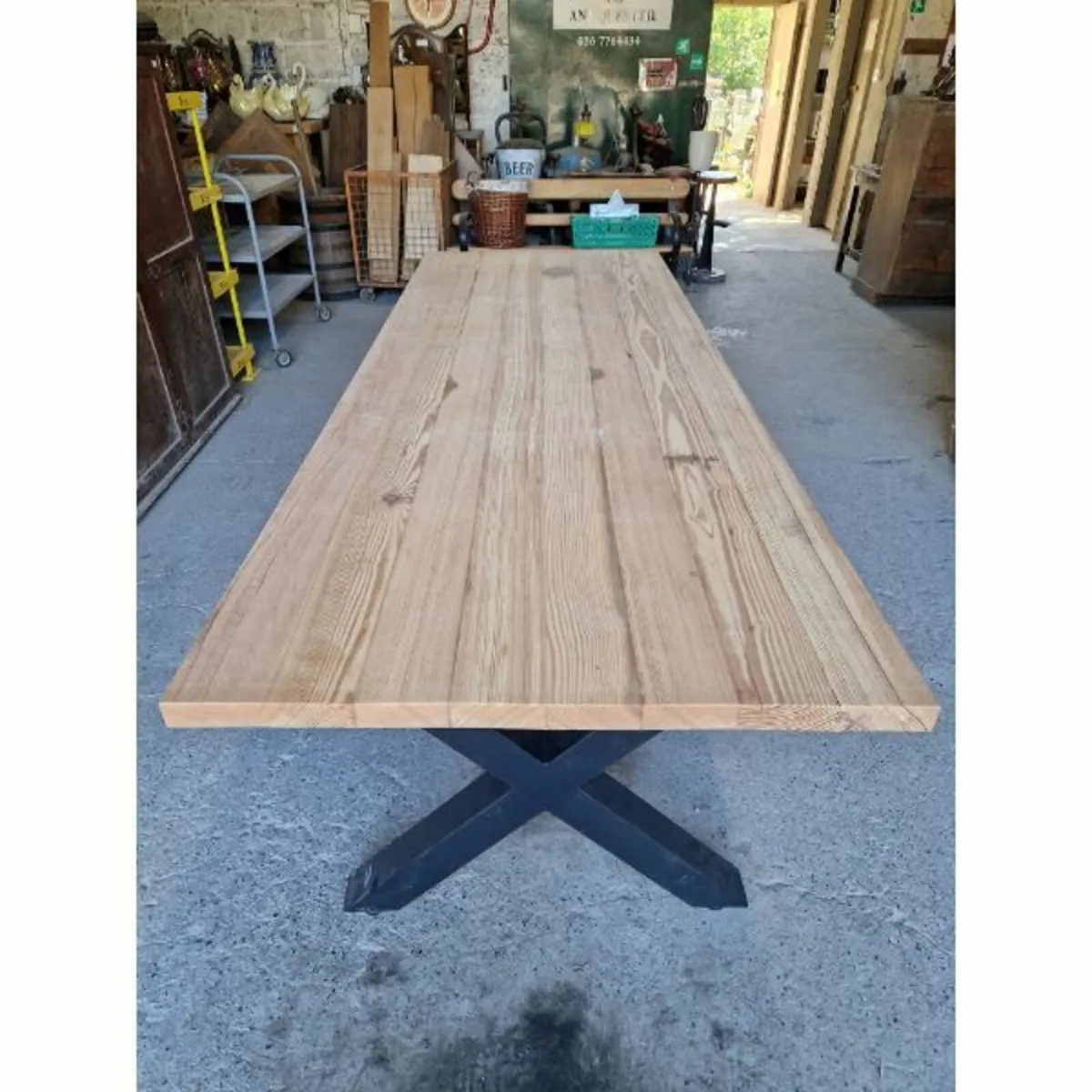 X Frame Table and Benches – KAS461 - Image 4
