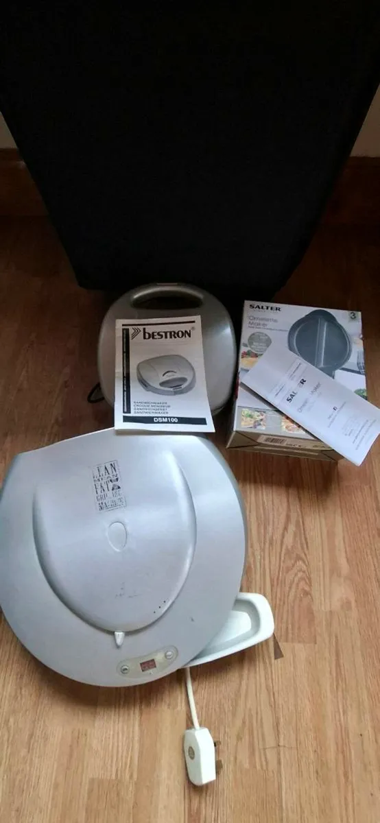 Omlette maker- sandwich toaster and grill.for x3