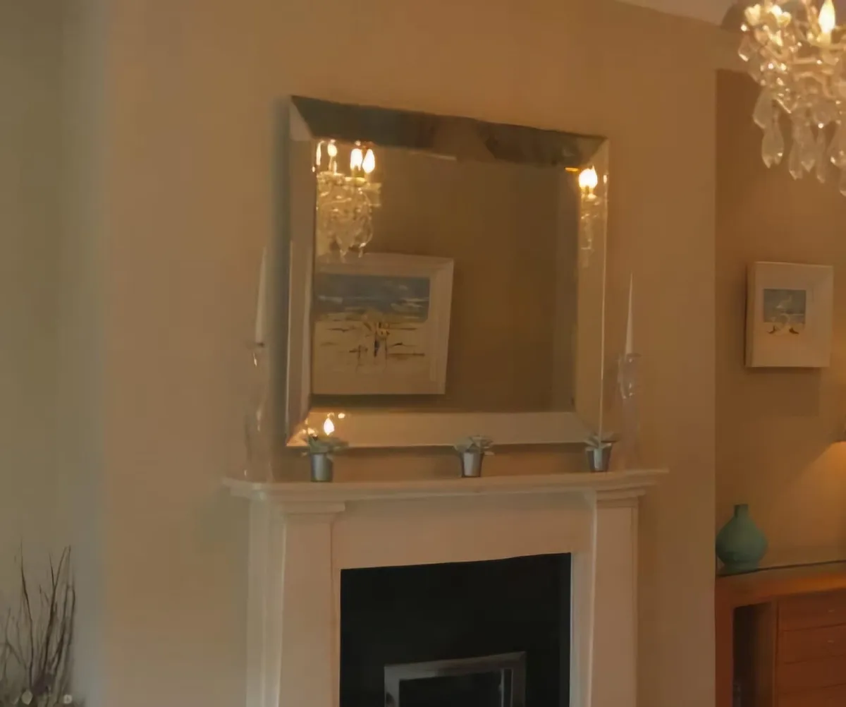 Beautiful Large Bevelled Mirror - Image 1