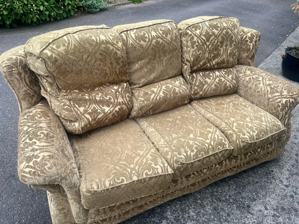 3 seater Couch & Armchair - Image 2