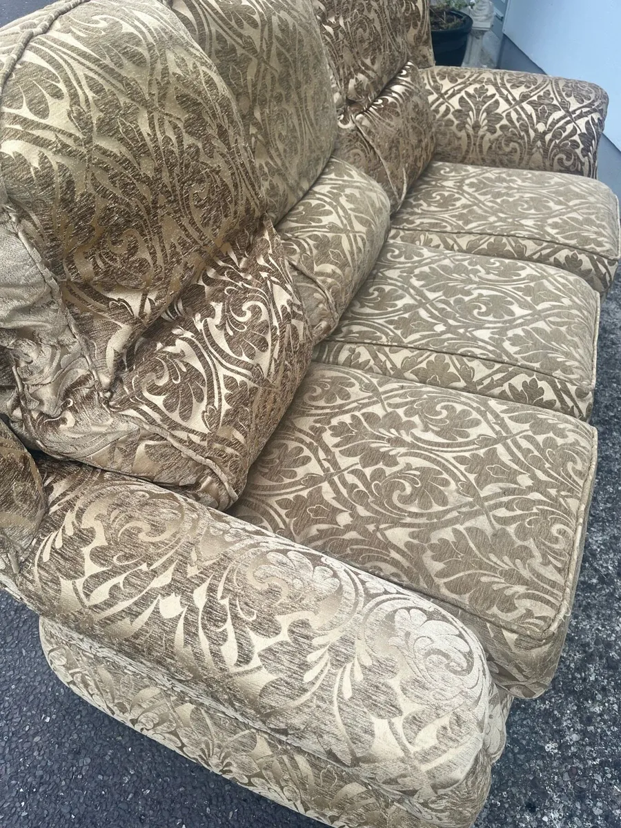 3 seater Couch & Armchair - Image 1
