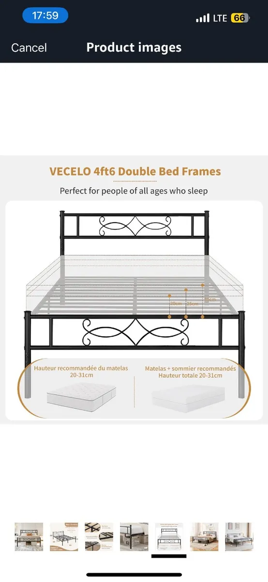 Metal bed frame - Need it gone fast - Image 1