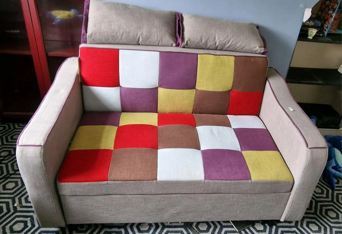 2 Seater Pullout Sofa - Image 4
