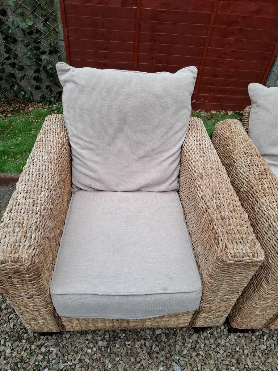 Garden sofa and armchair - Image 1