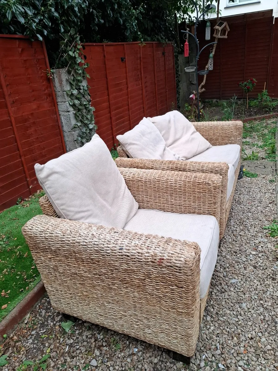 Garden sofa and armchair - Image 3