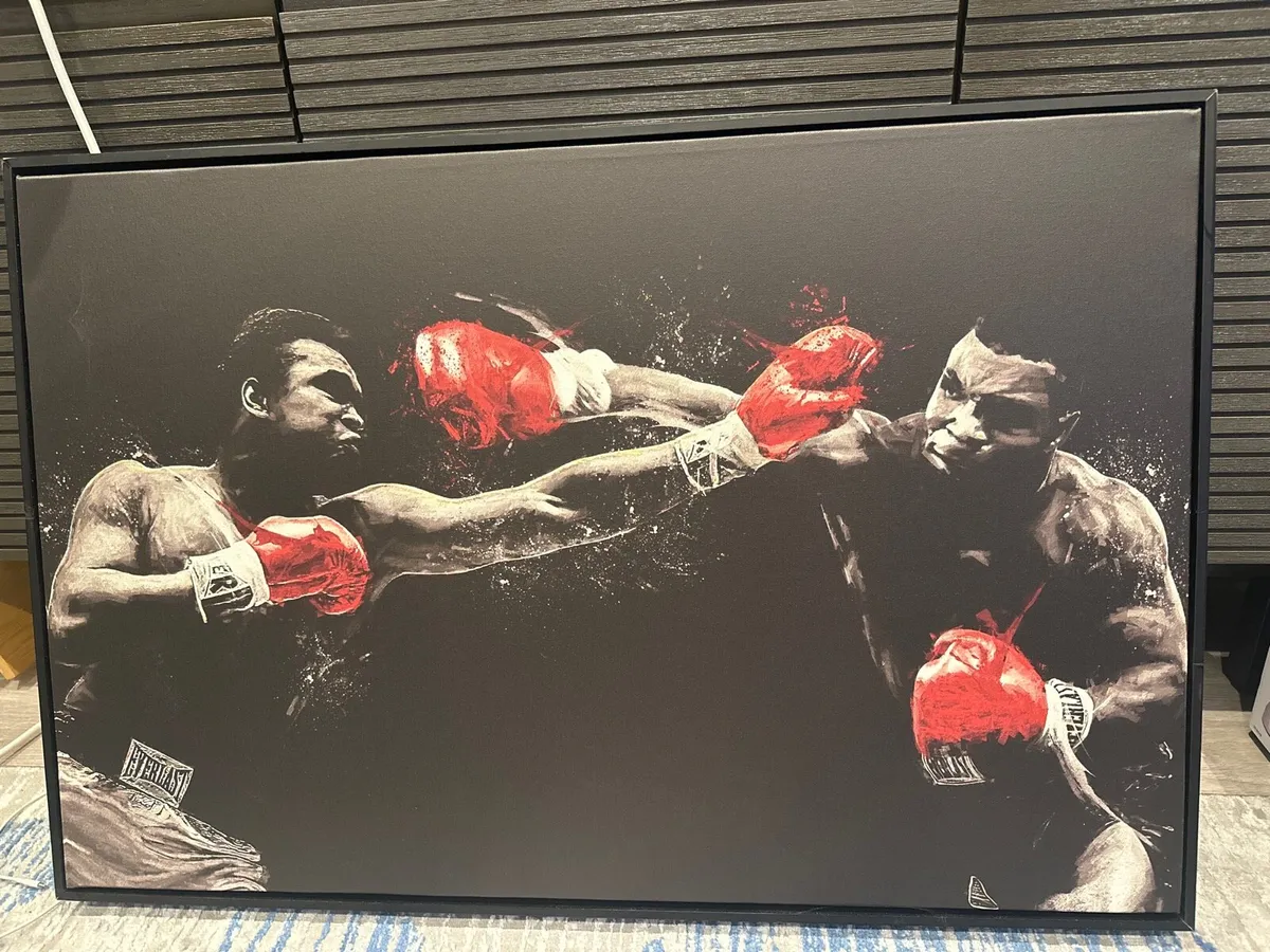 mike tyson and mohammed ali canvas