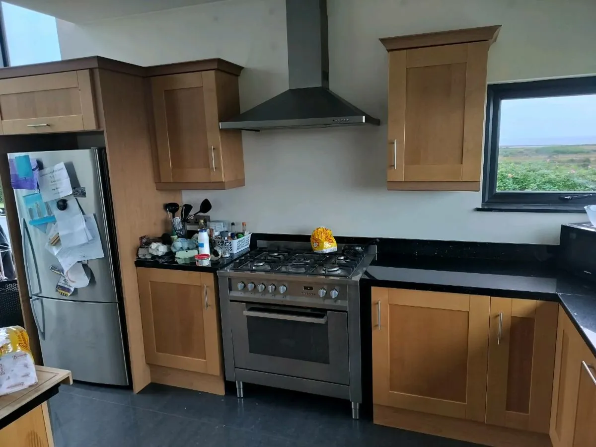 Kitchen and Island Black Granite Worktop - Image 4