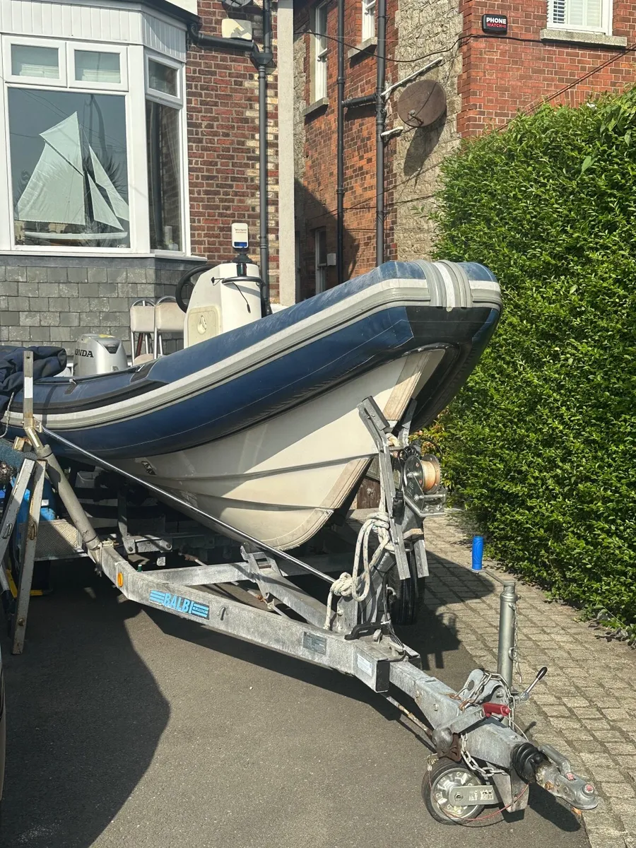 RIB - semi inflatable c/w with outboard motor - Image 1
